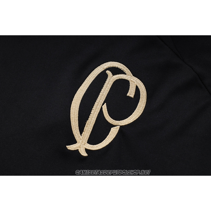 Chandal del Corinthians 23-24 Manga Corta Negro - Pantalon Corto
